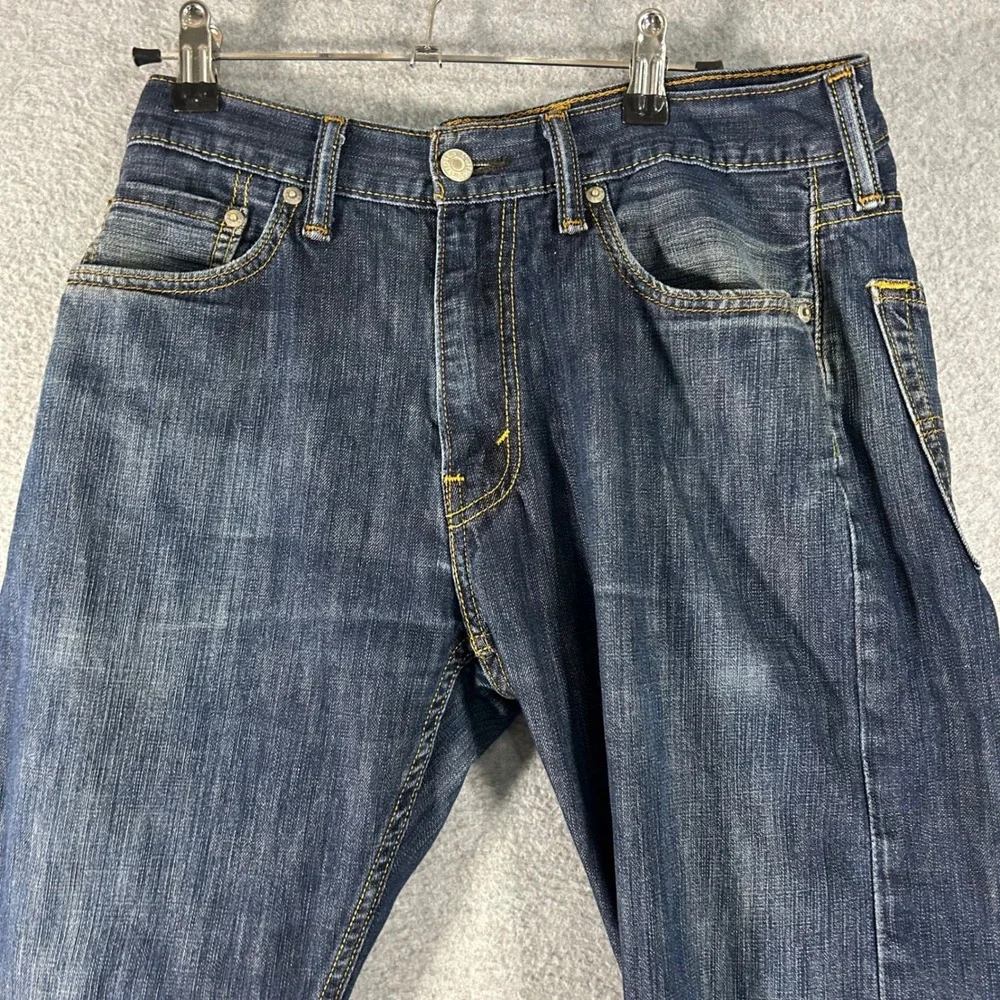 Levi's Jeans 513 Mens 30x27 Dark Wash Denim Slim Straight Casual‎ Classic